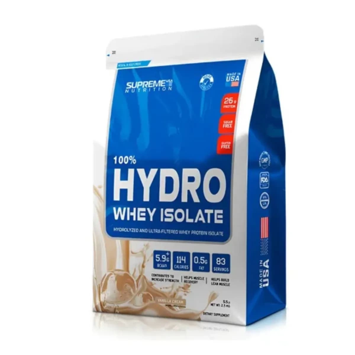 100% Hydro Whey Isolate SUPREME NUTRITION USA 5 LB
