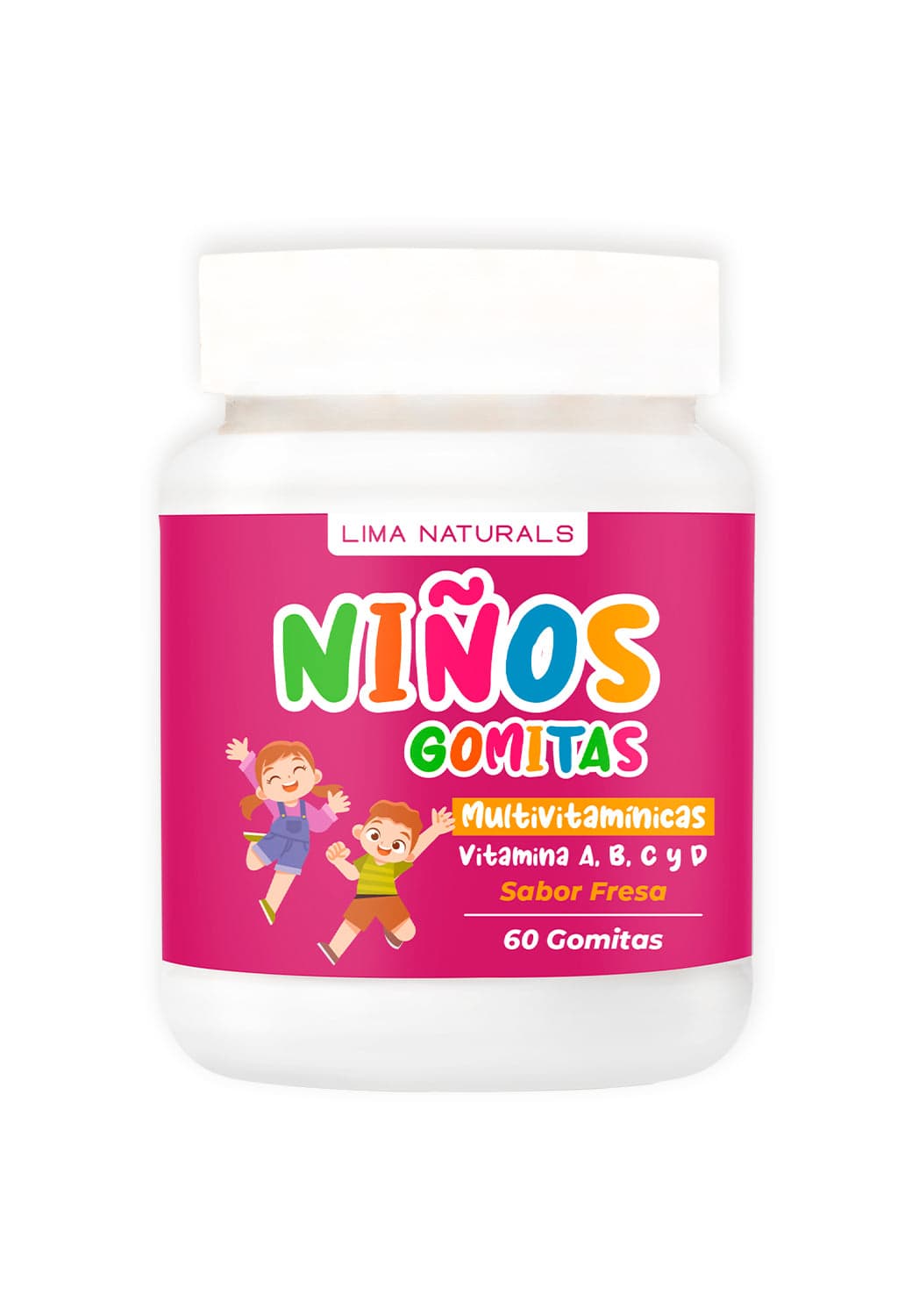 Multivitamínicas Niños Gomitas Lima Naturals 60 GOMITAS