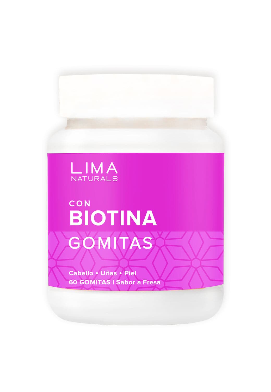 Biotina Gomitas Lima Naturals 60 GOMITAS